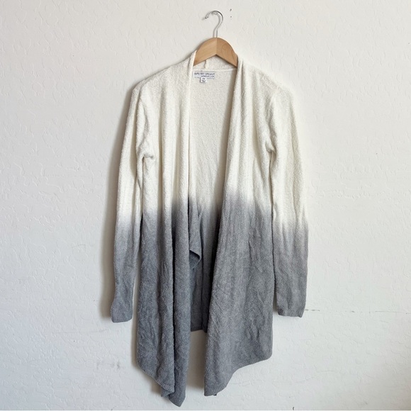 Barefoot Dreams Bamboo Chic Lite Calypso Knit Cardigan Wrap Sweater Ombre - Picture 5 of 8